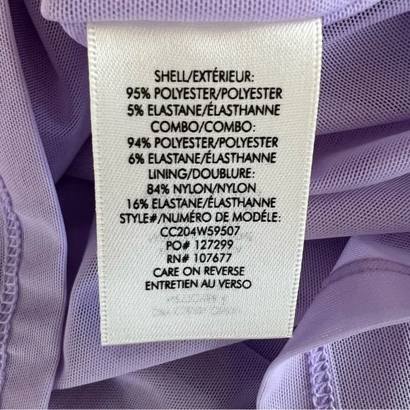 Alice + Olivia Havana Sleeveless Cut Out Mini Dress in Lavender NWT - Picture 8 of 9